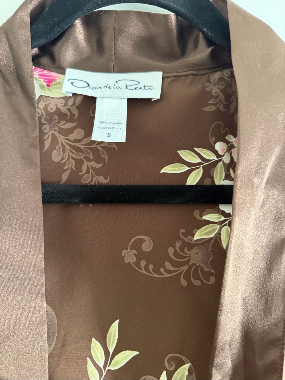 Floral Brown Robe - Picture 3 of 4